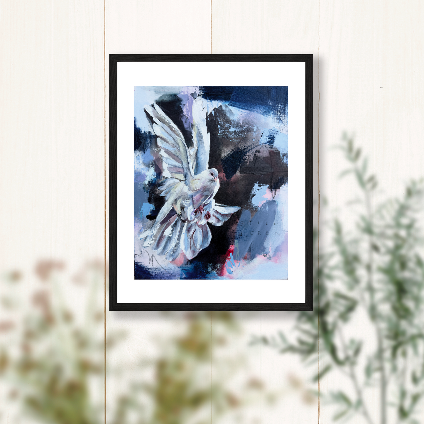 "Peace In Motion" - Dove Bird Painting Art Print - 11x14 inches