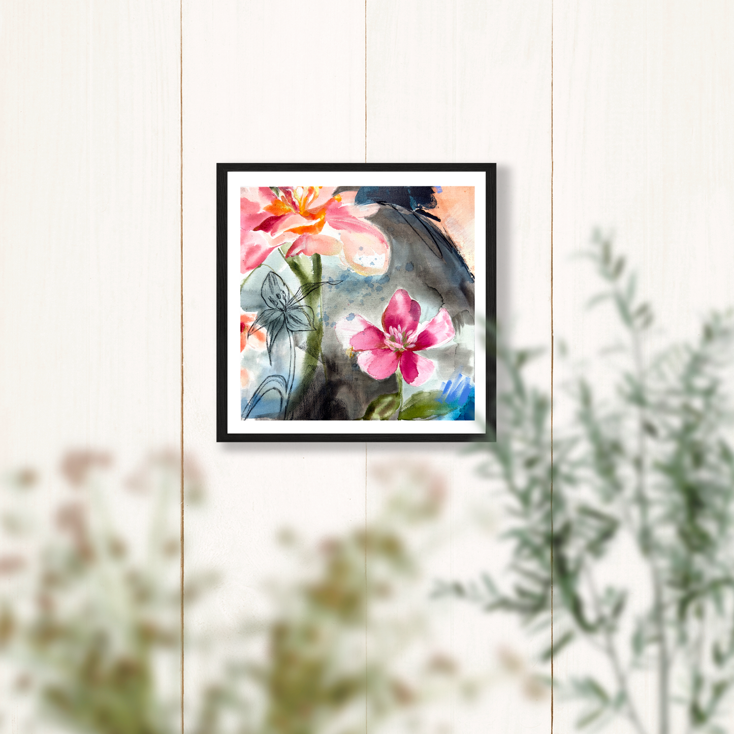 "What Remains" - Interchangable Painting Art Prints - 8x8 Inches