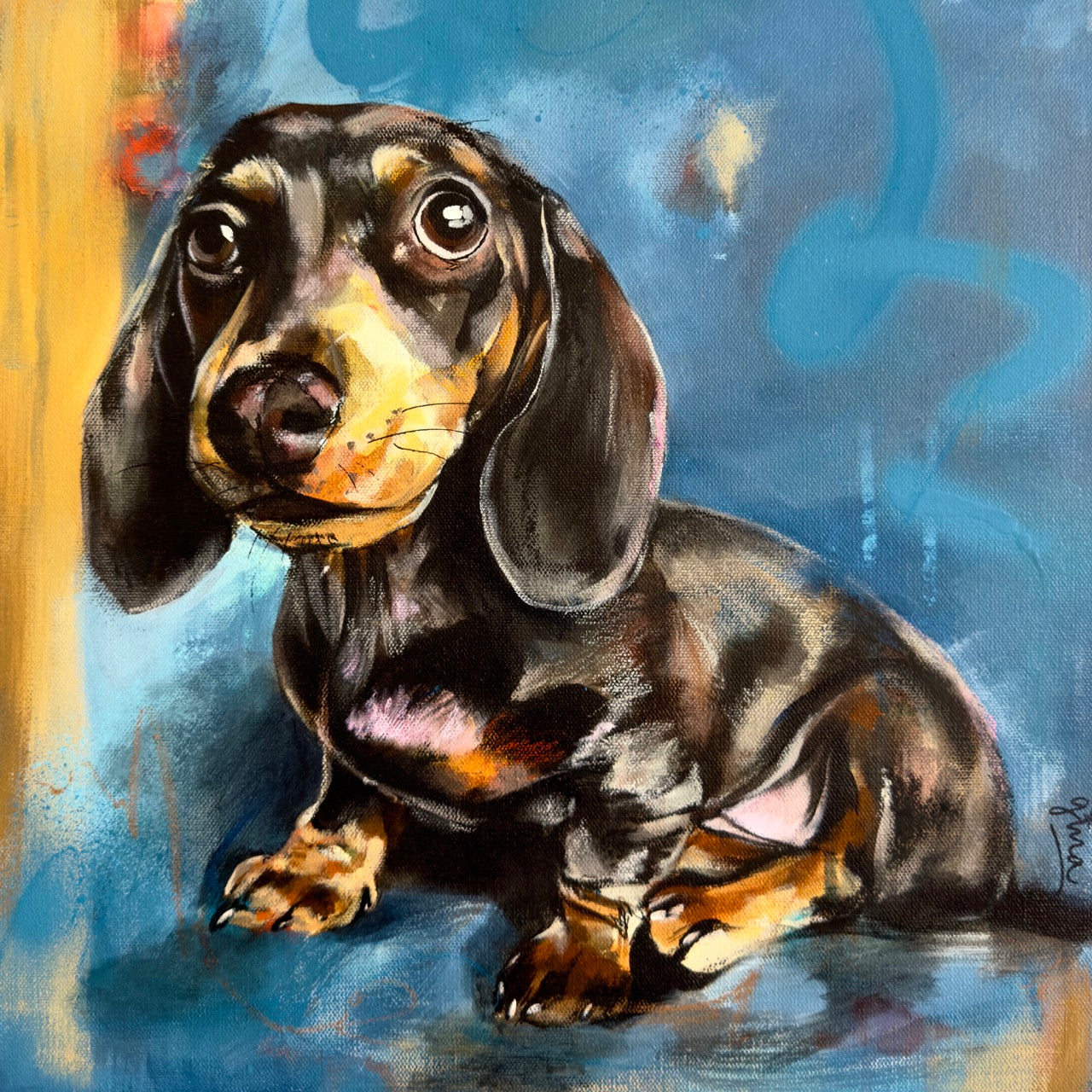 Dachshund Dog - Original Artwork
