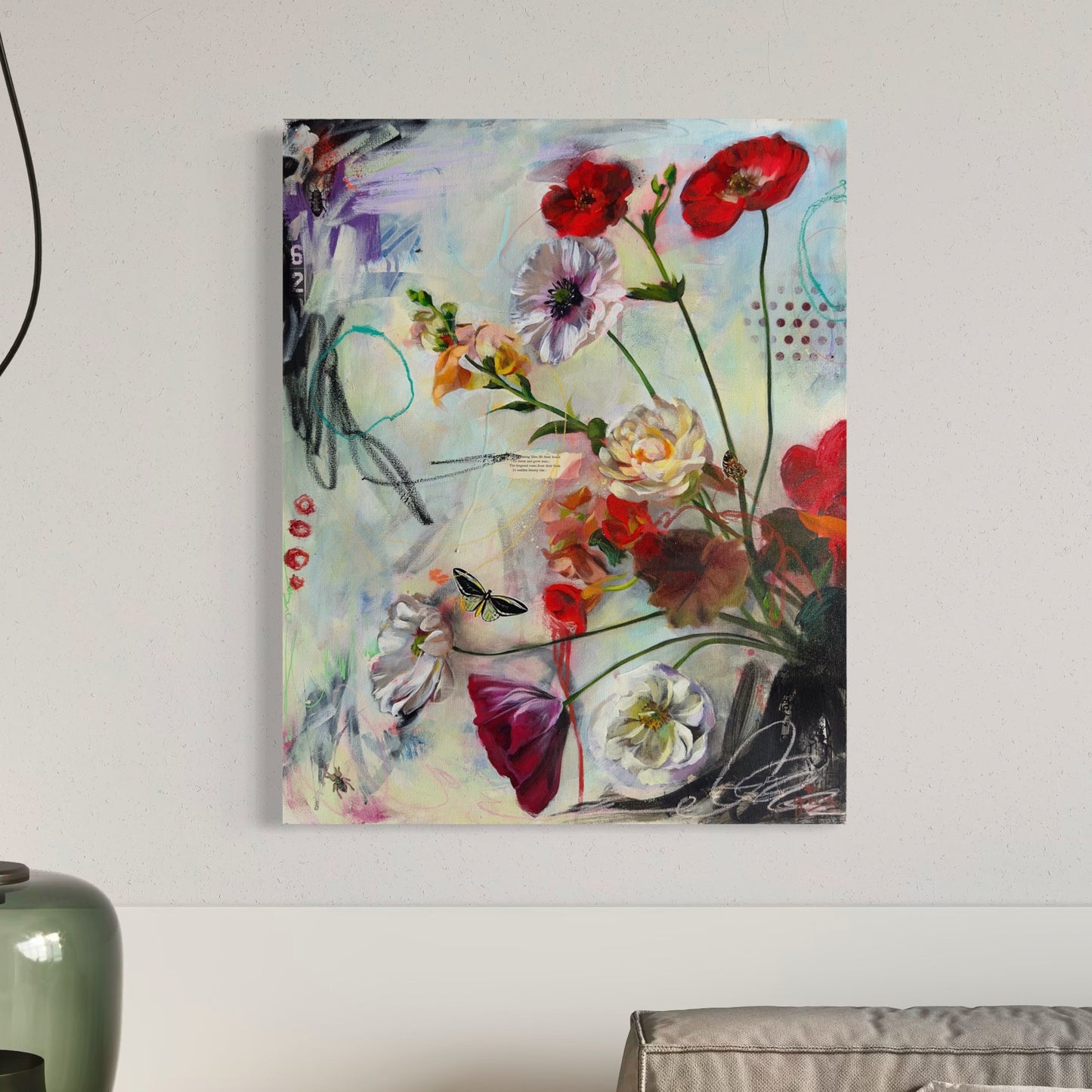 "Elysian Blooms" - Flowers Original Artwork