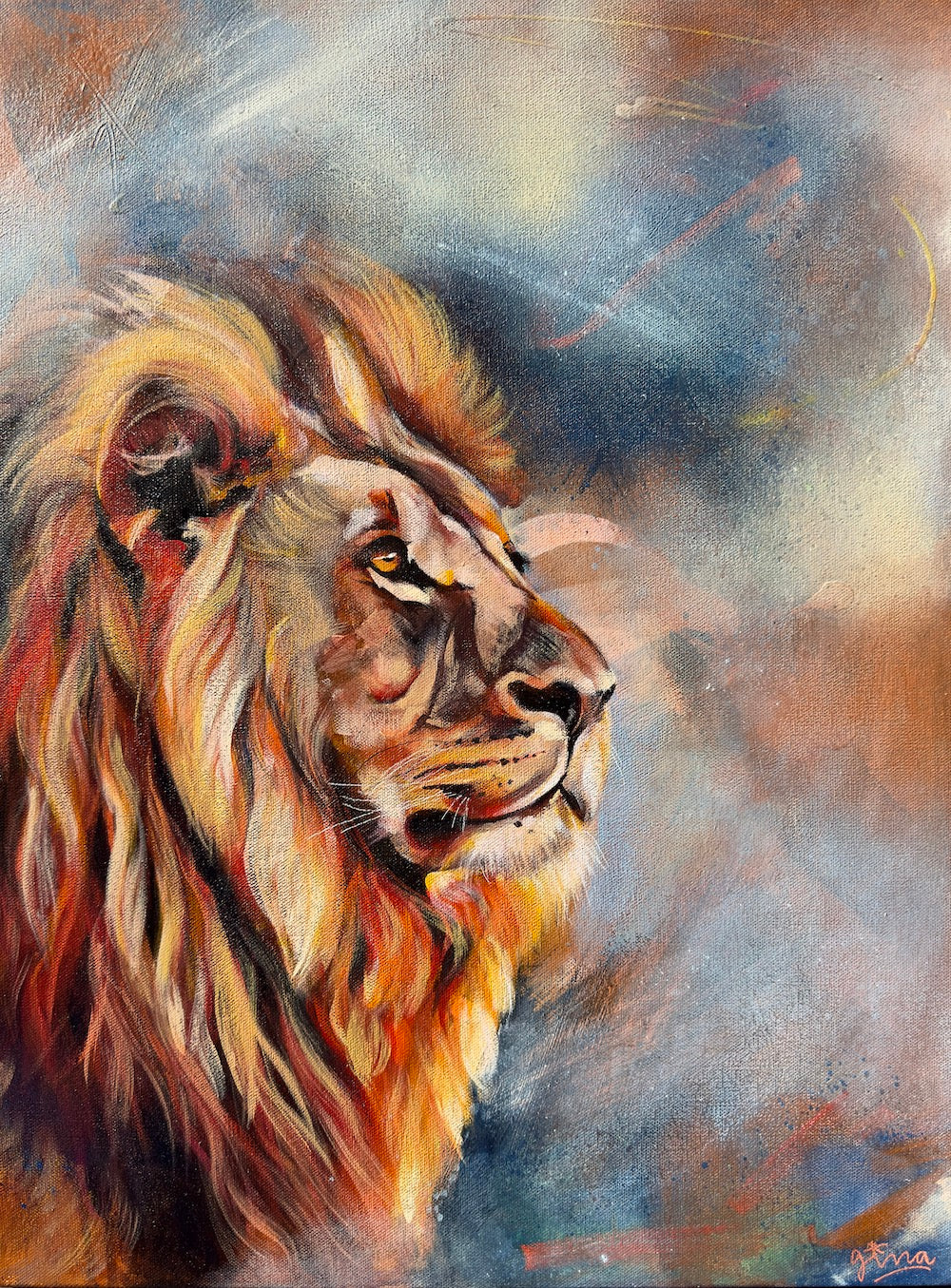 "Zenith" - Lion Original Artwork