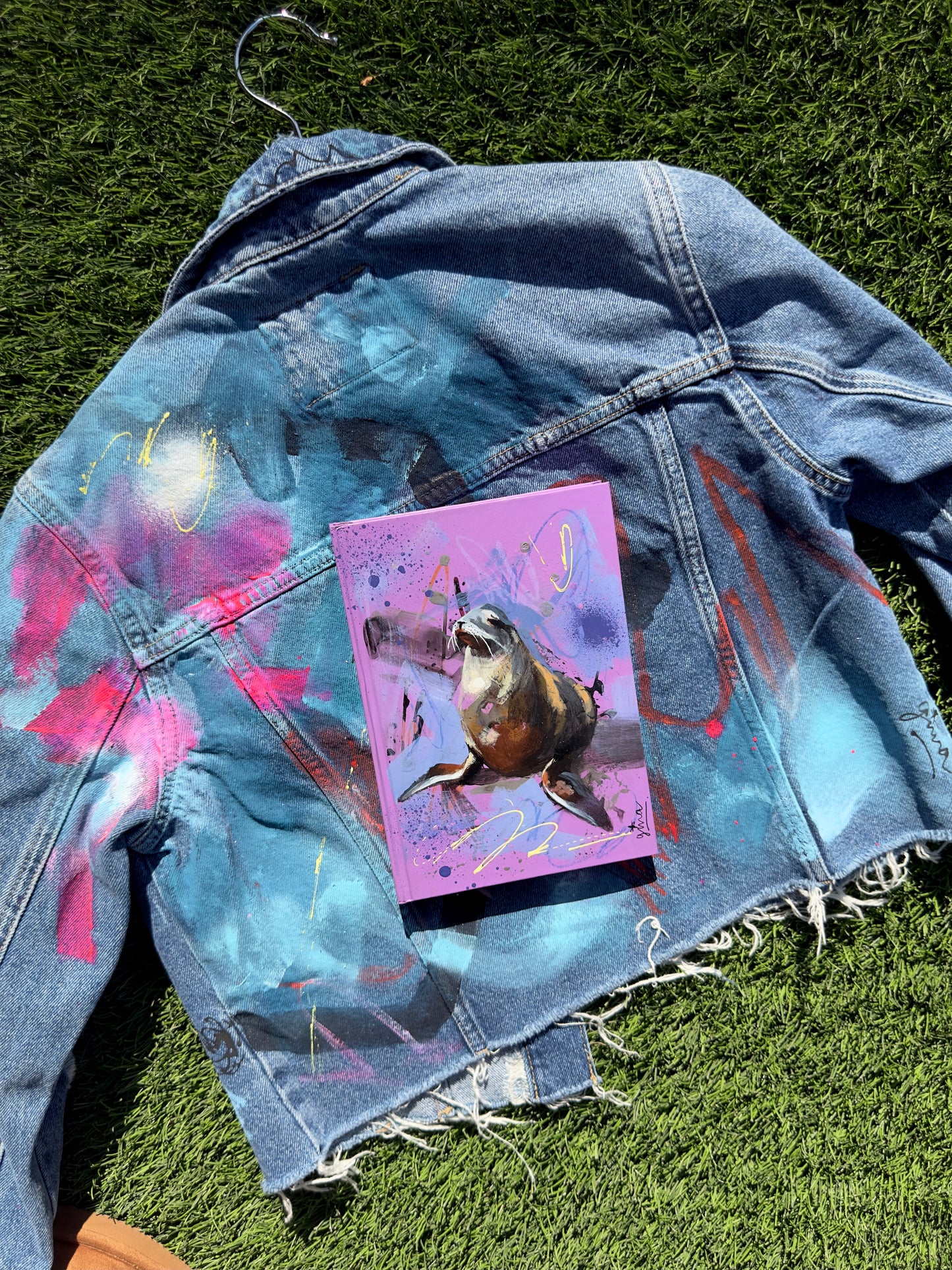 Hand-painted Denim Jacket - "Dreams"