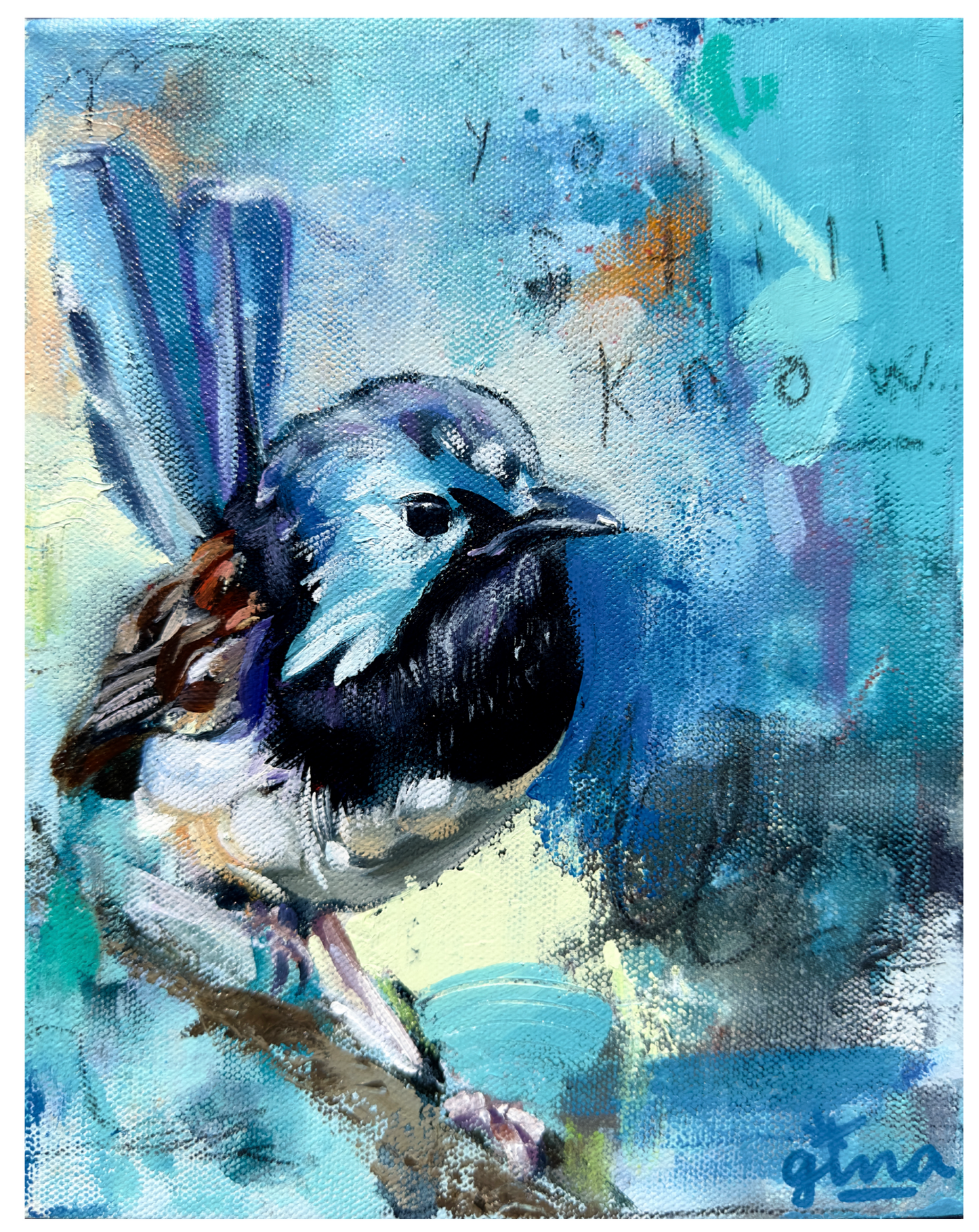 "Low Frequencie" - Bird Original Artwork
