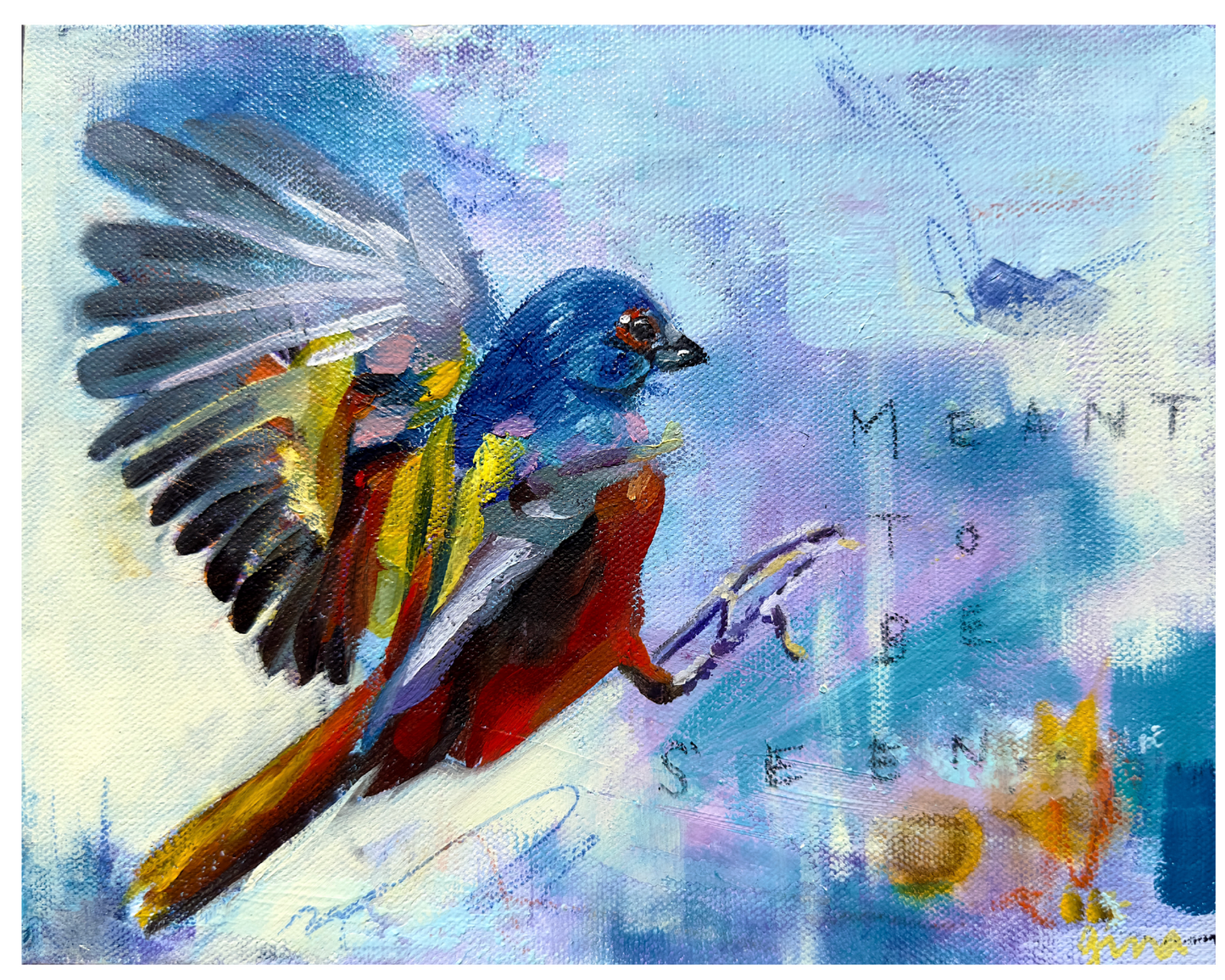 "Full Volume" - Bird Original Artwork