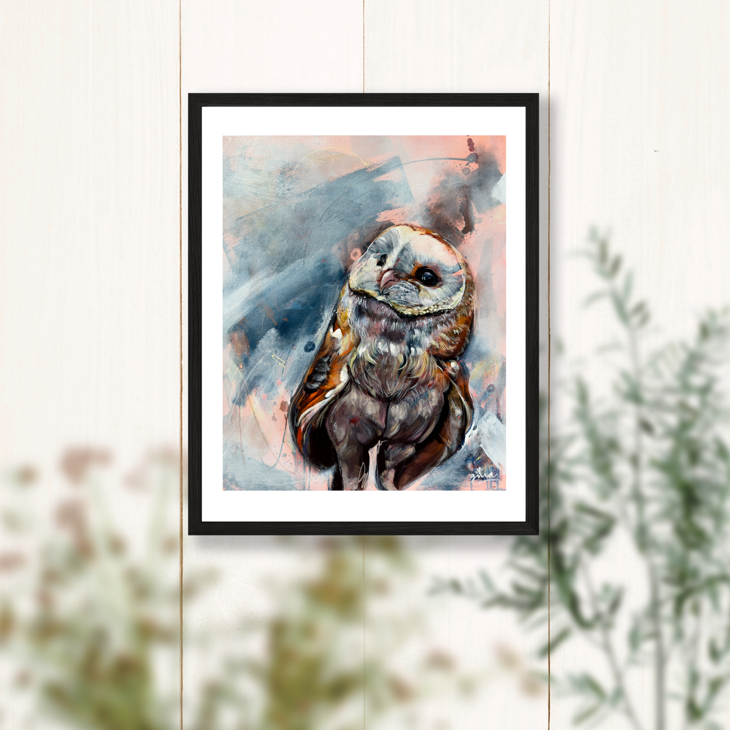 "Seraph" - Owl Painting Art Print - 11x14 inches
