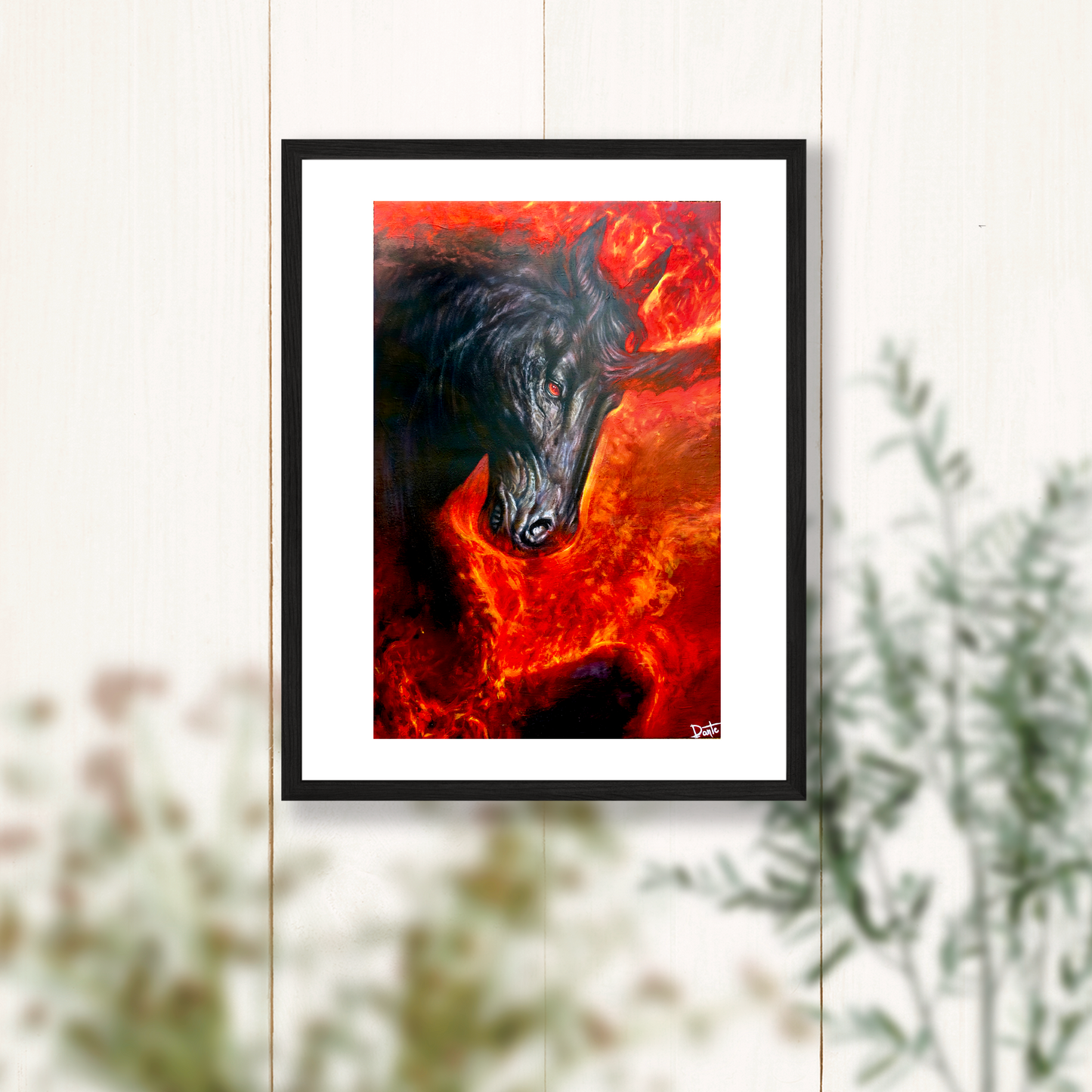 "Ashborn" - Horse Painting Art Print - 11x14 inches