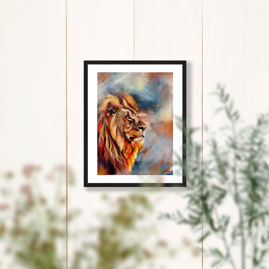 "Zenith" - Lion Fine Art Print - 8x10 Inches