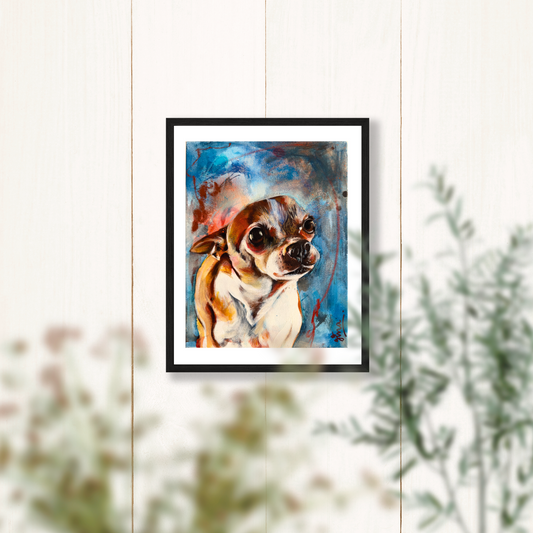 Chihuahua Portrait Fine Art Print - 8x10 Inches