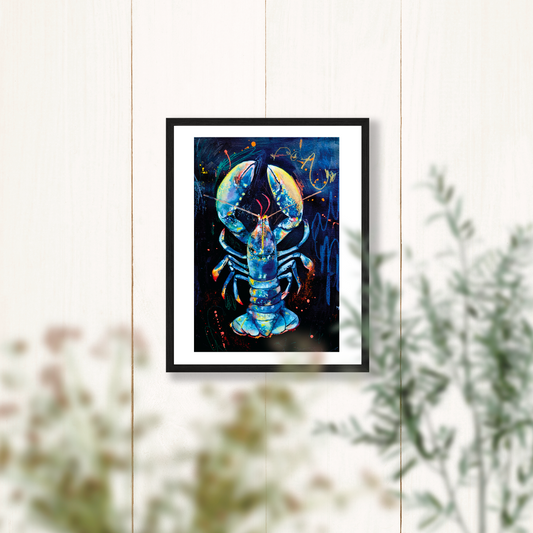 Lobster Art Print - 8x10 Inches