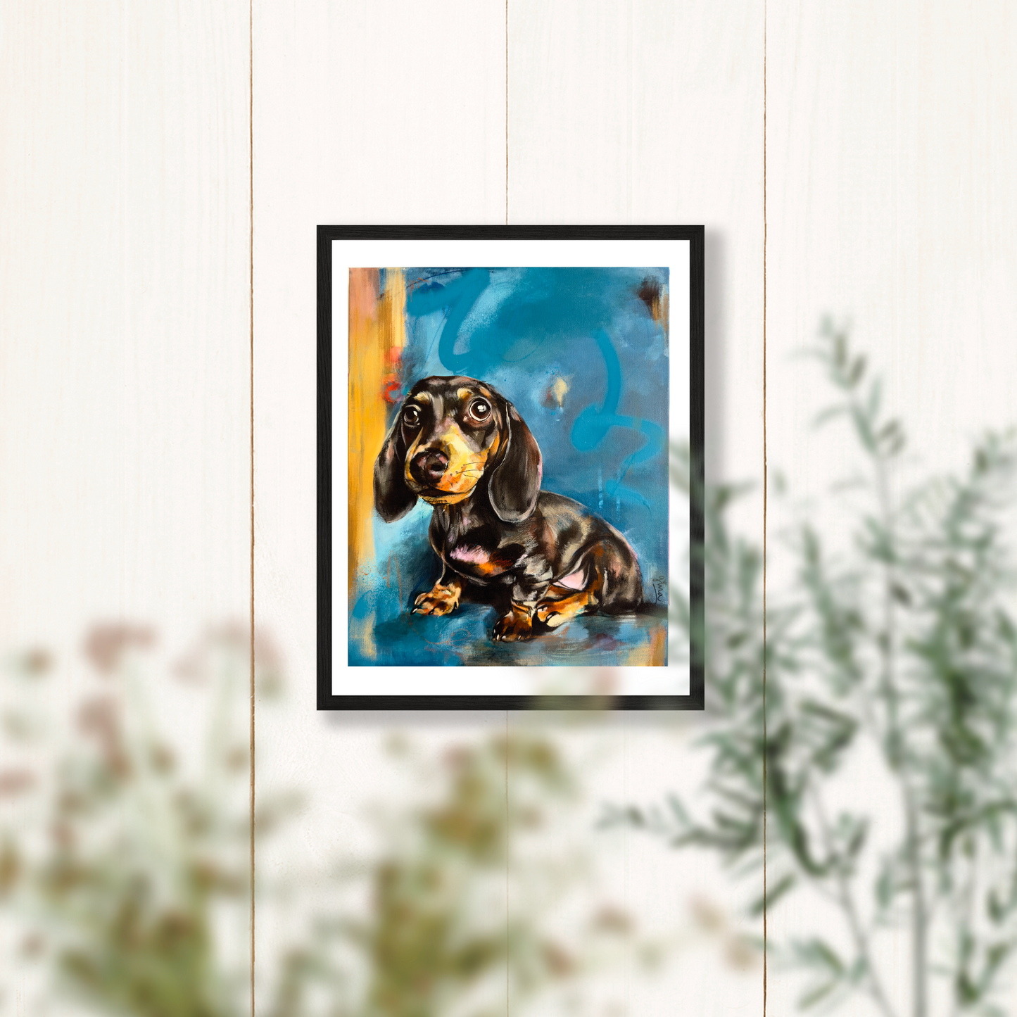 Dachshund Portrait Fine Art Print - 8x10 Inches