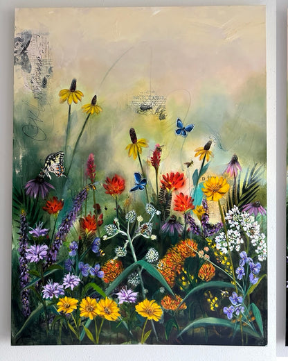"Wild beauty" - Flower Botanical Oklahoma Original Artwork