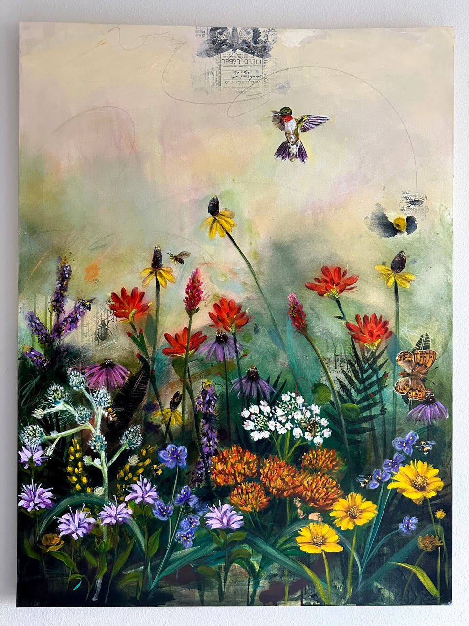 "Wild beauty" - Flower Botanical Oklahoma Original Artwork