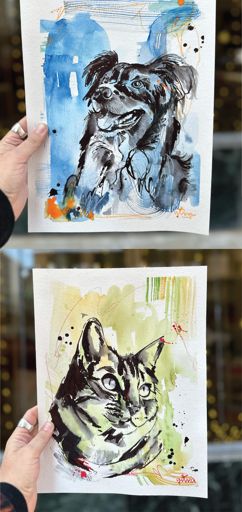 Pet Portrait T-shirt - Sketch